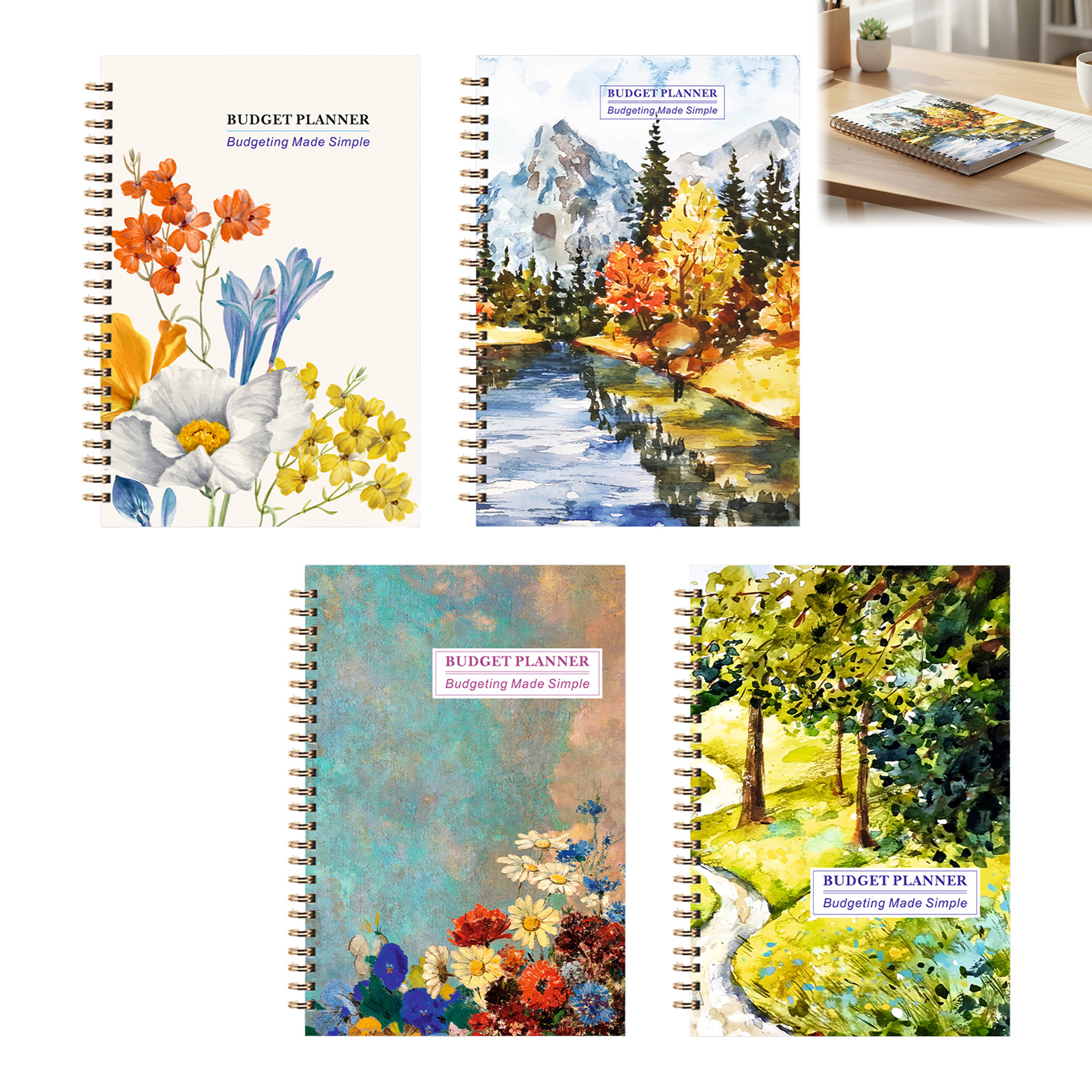 Home Office Budget - Budget-Planner Finance Notebook With Structured Income