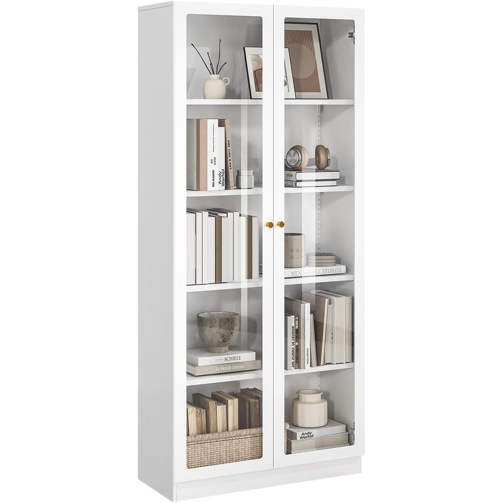 Home Office Free - 70.87 Tall Metal Bookshelf, 5-Tier Display