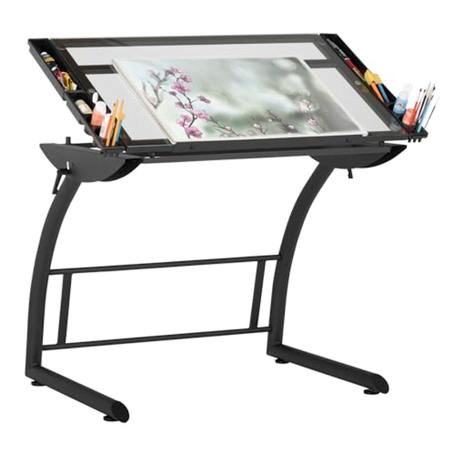 Home Office Desks - Triflex Drawing Table Sit to Stand