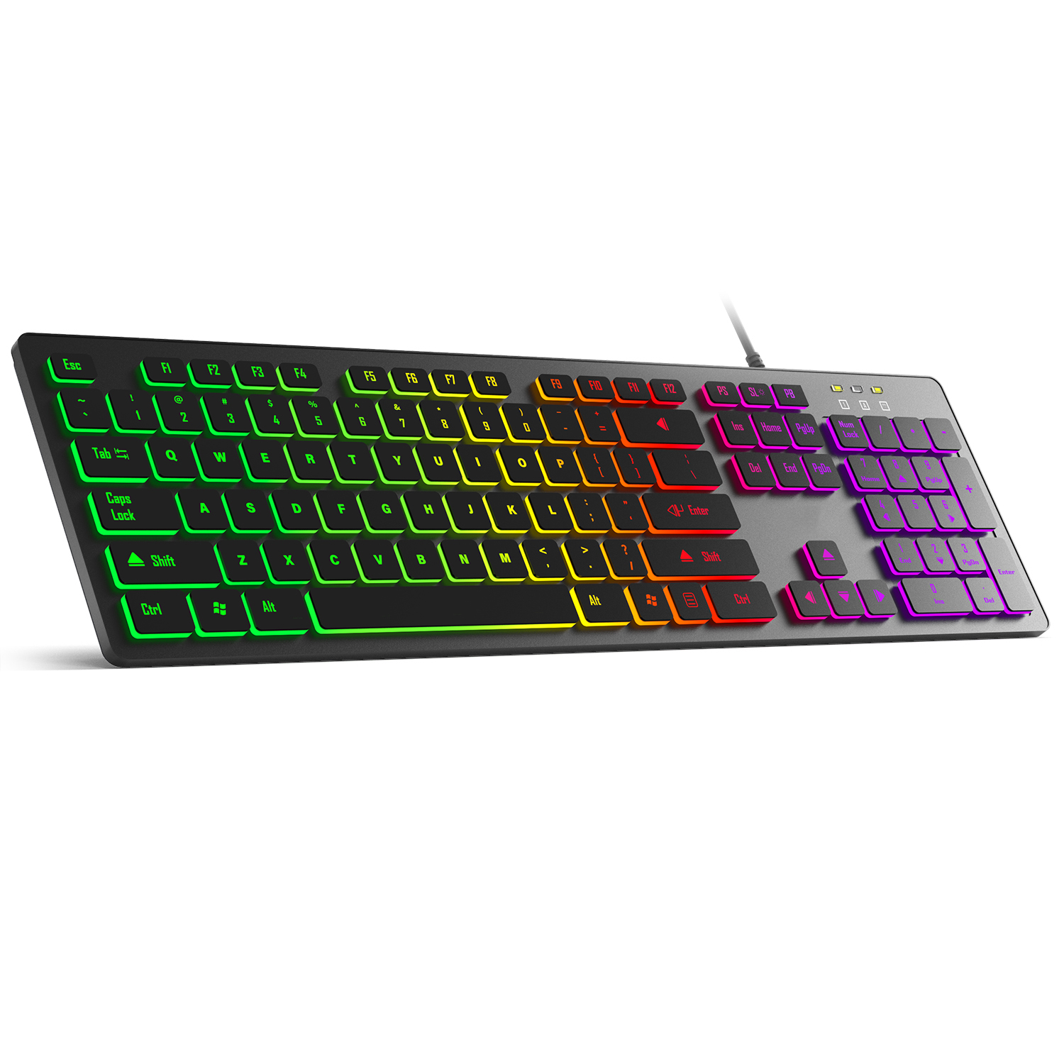 English Home Office - Computer Gaming Keyboard Light Backlit RGB