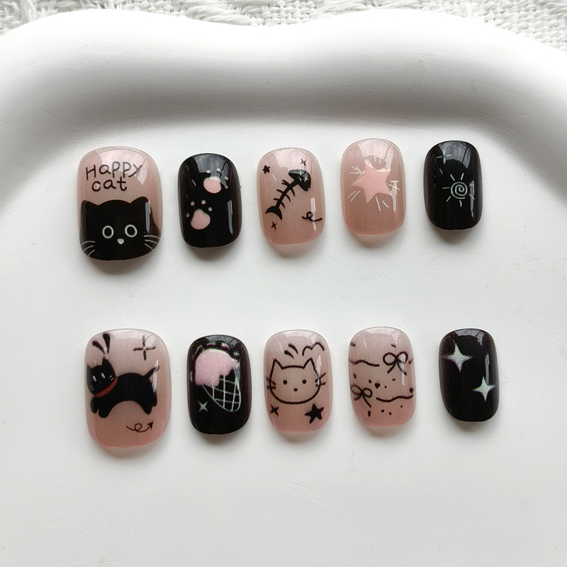 Home Office Head - 10Pcs Korean Style Cute Short Round