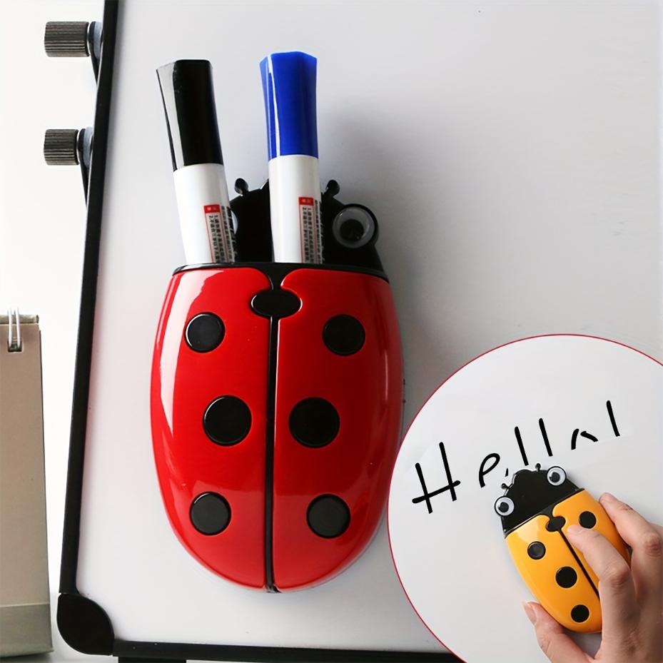 Whiteboard Magnetic - 1 Pcs Ladybug Magnetic Pen Holder