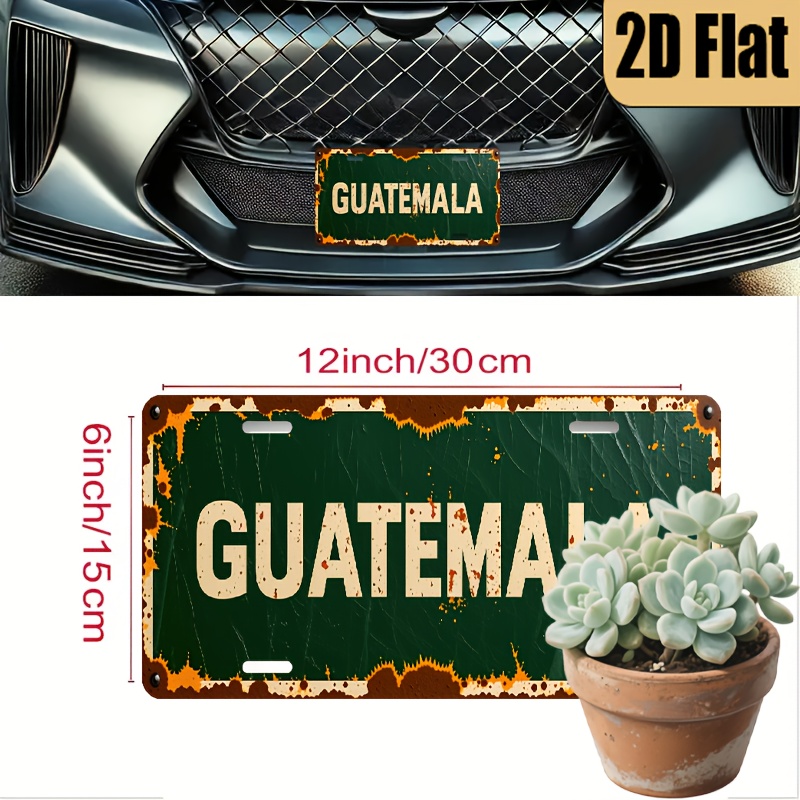 Home Office Guatemala - GUATEMALA AL Sign - Vintage Durable
