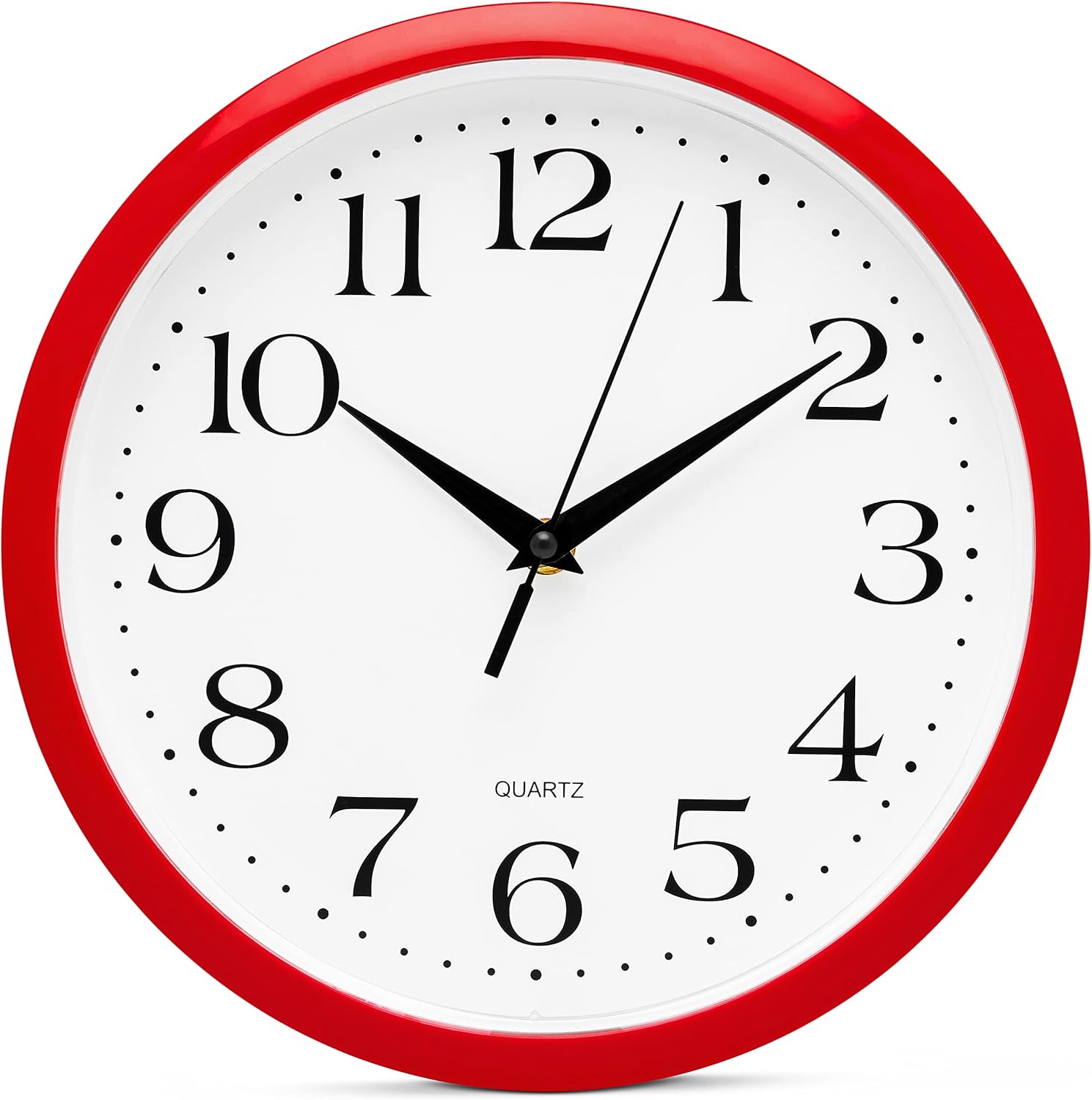Home Office Reference Number - 10 Inch Silent Quartz Wall Clock,