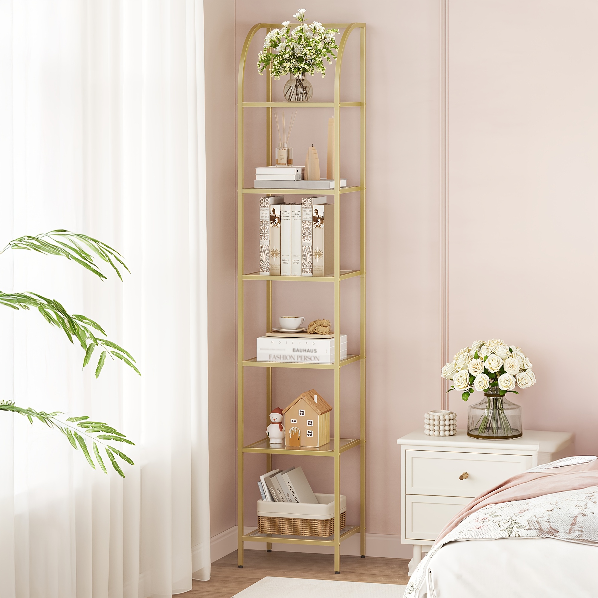 Bookcase Bookshelf, Tempered G - Home Office Free avaliação e preço