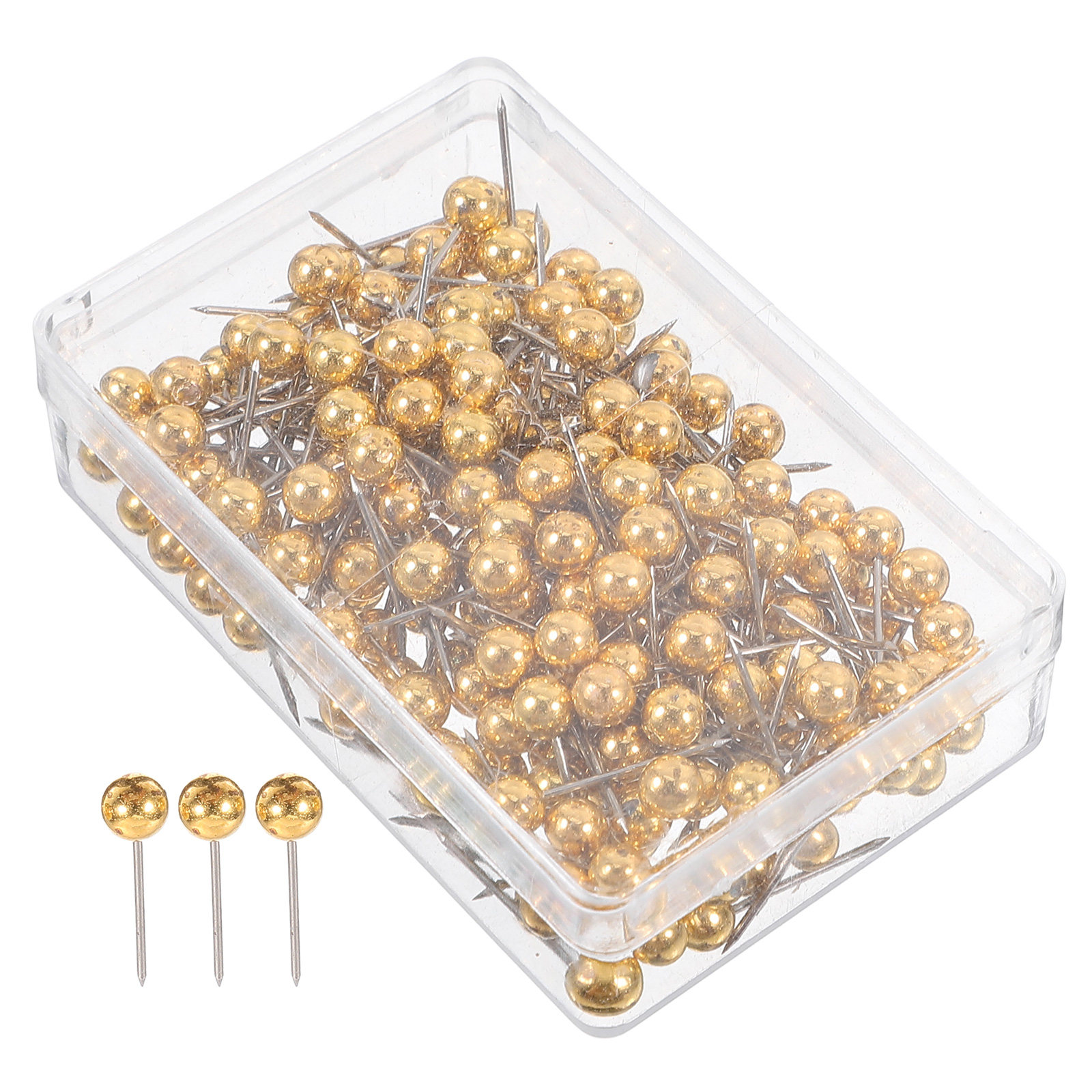 200Pcs Gold Decorative Push Pi - Home Office Head avaliação e preço