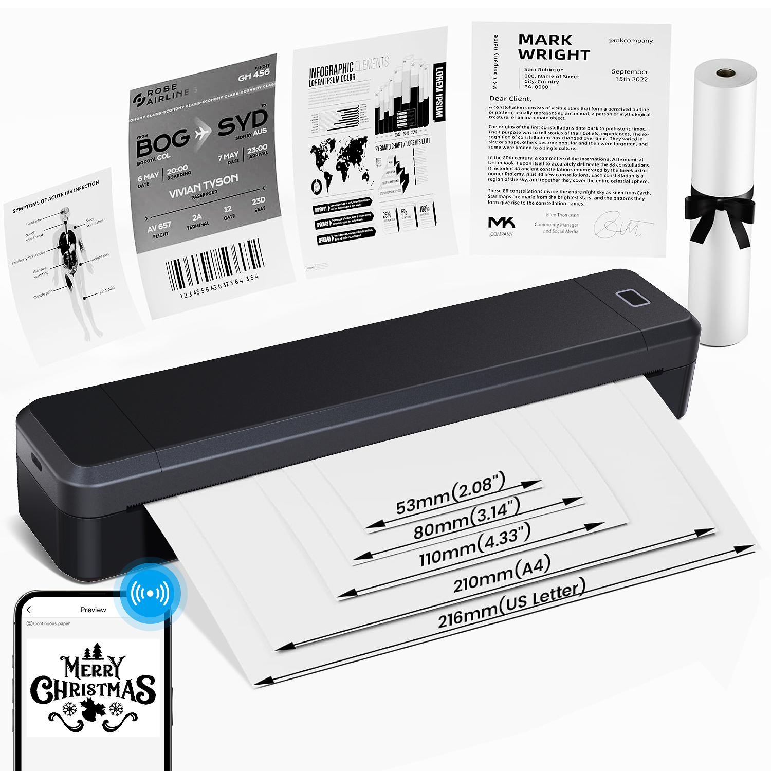 Home portable test paper print - Home Office Printer avaliação e preço