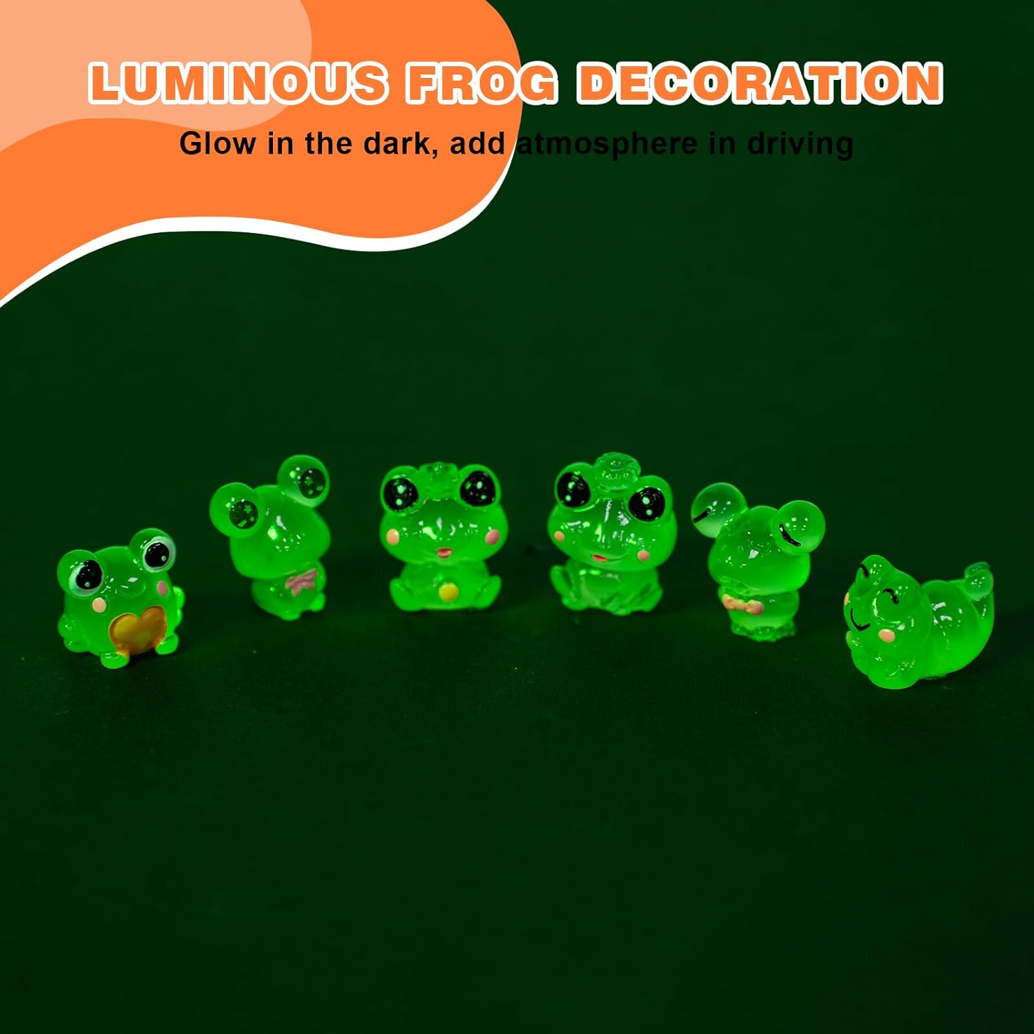6PCS Fun Luminous Frog Car Das - Home Office With View avaliação e preço