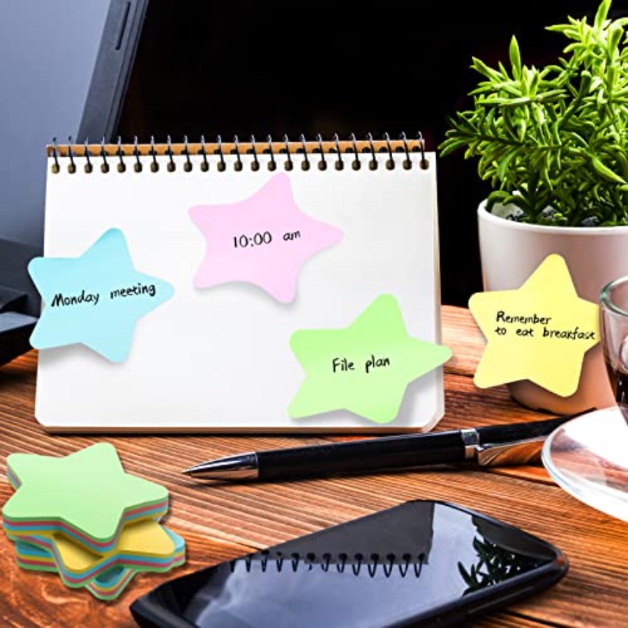 6 Pack Star Shape Sticky Notes - Home Office X Post avaliação e preço