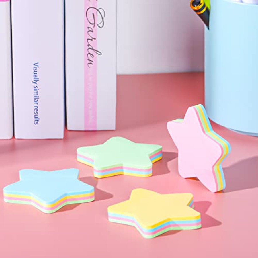 6 Pack Star Shape Sticky Notes - Home Office X Post avaliação e preço