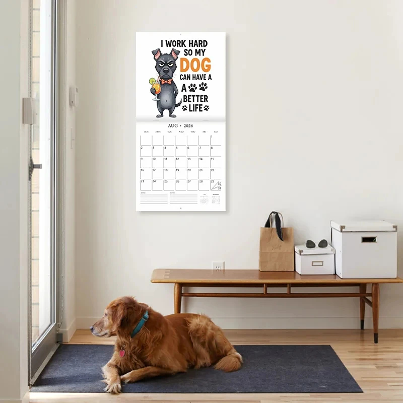2026 Sarcastic Dogs Calendar H - Home Office Holidays 2026 avaliação e preço