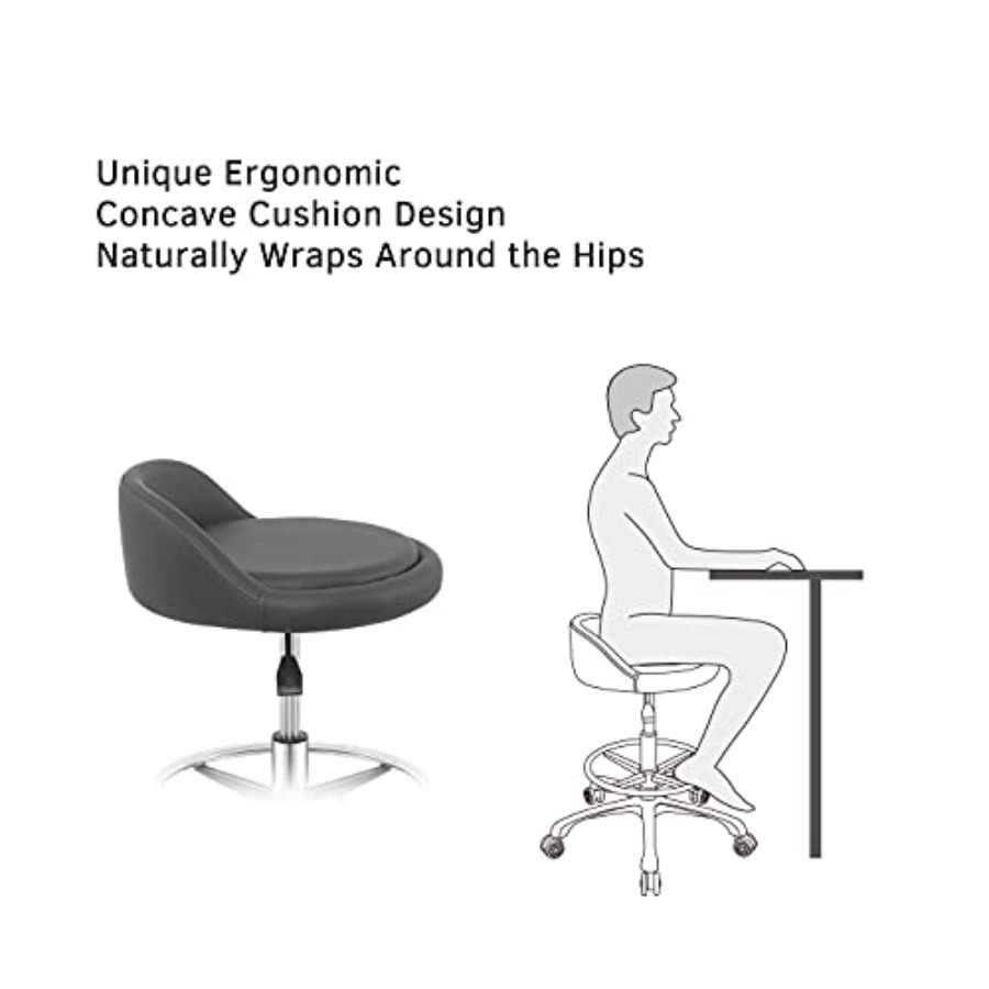 Rolling Stool Adjustable Draft - Home Office Free avaliação e preço