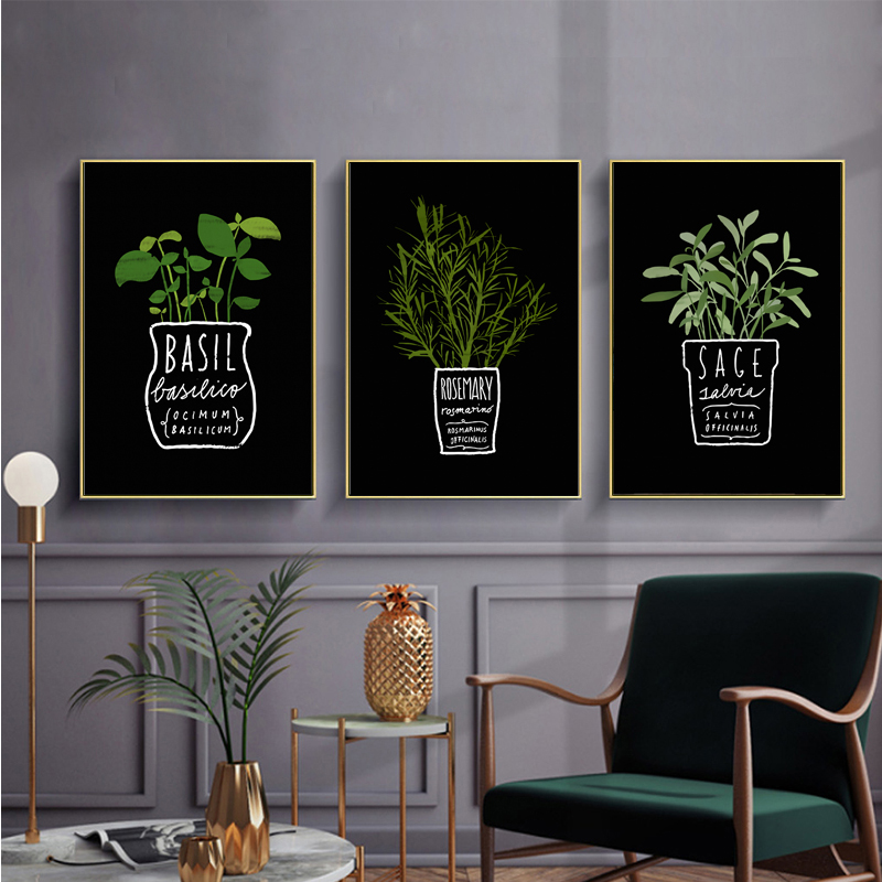 Canvas Painting Potted Green P - Home Office Depot avaliação e preço