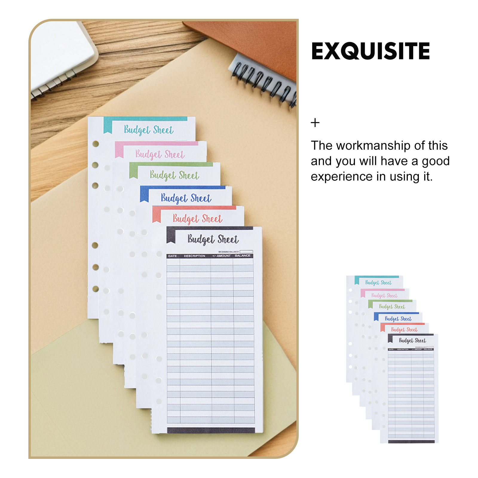 24Pcs Budget Planner Cards Cre - Home Office Budget avaliação e preço