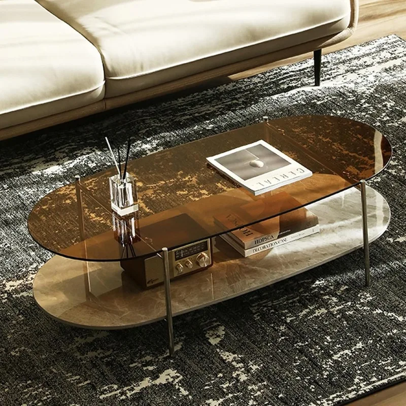 -Glass Coffee Table, 2-Tier Mo - Home Office Quotes avaliação e preço
