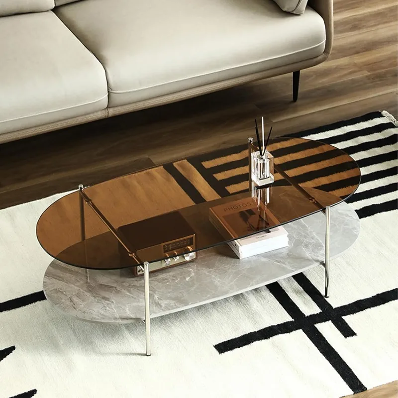 -Glass Coffee Table, 2-Tier Mo - Home Office Quotes avaliação e preço
