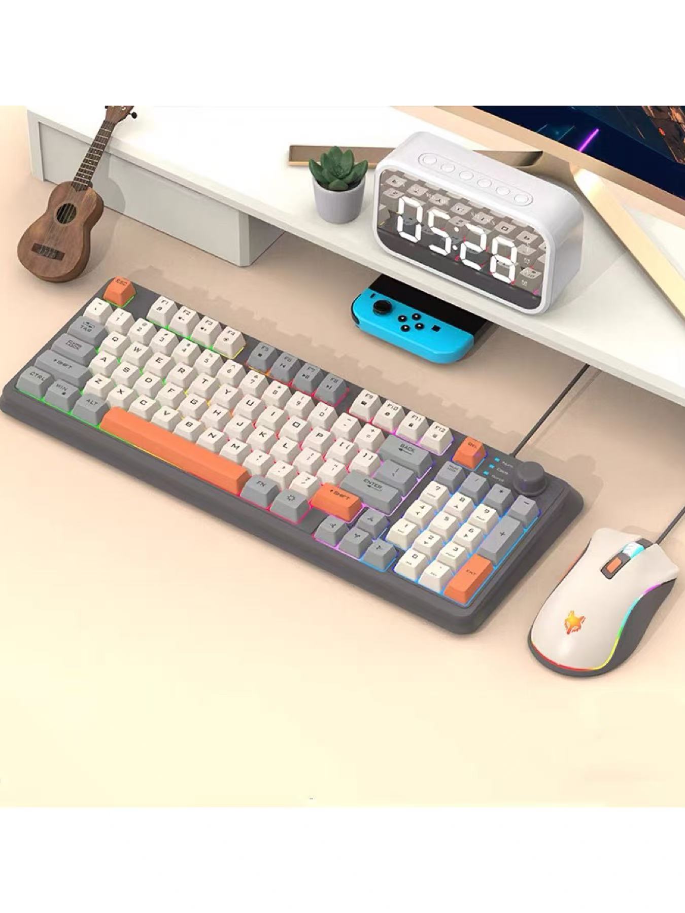 K820 USB Wired Gaming Keyboard - English Home Office avaliação e preço