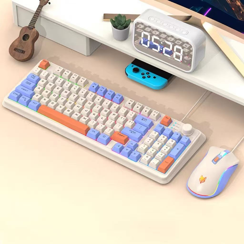 K820 USB Wired Gaming Keyboard - English Home Office avaliação e preço