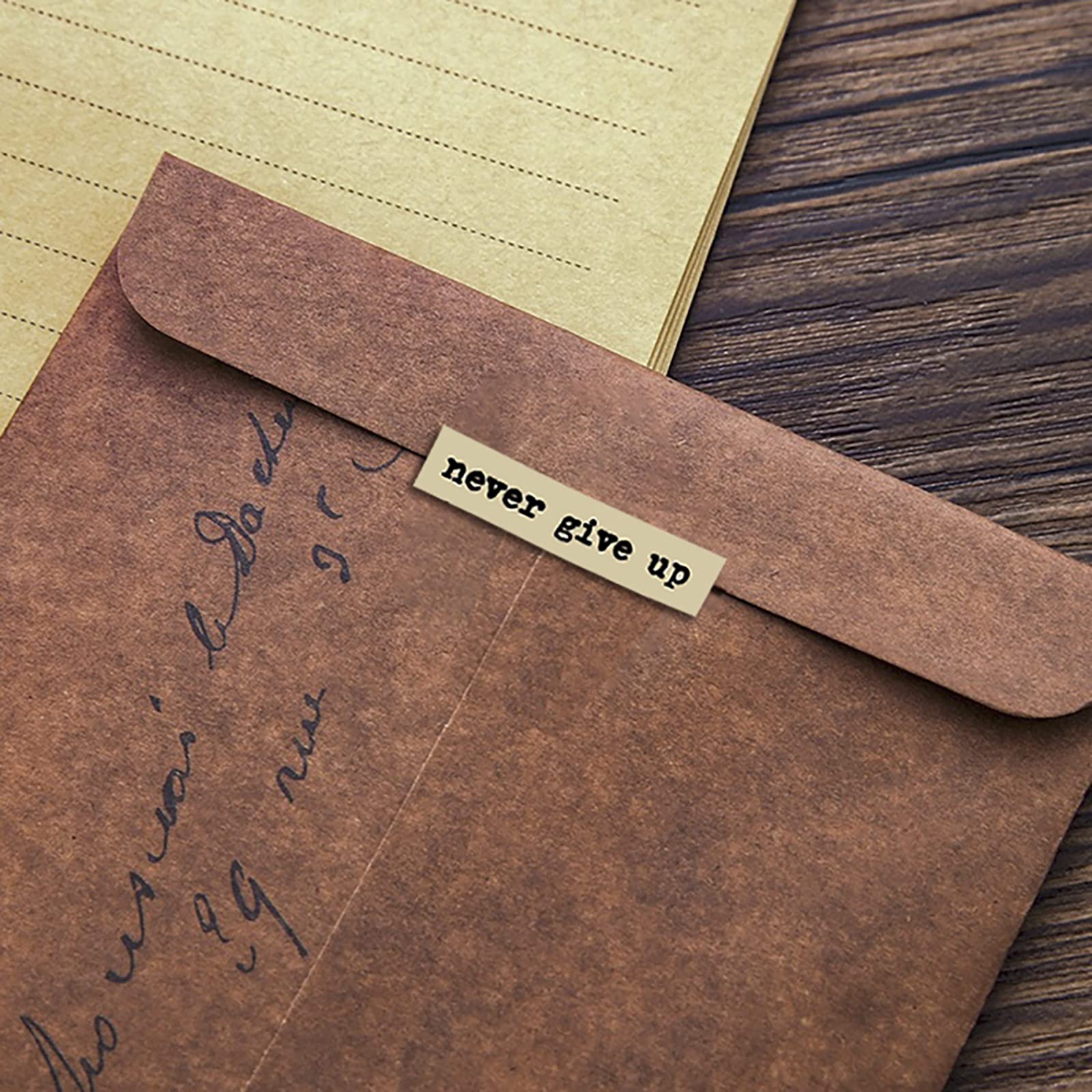 8pcs Brown Notes Quote Sticker - Home Office Quotes avaliação e preço