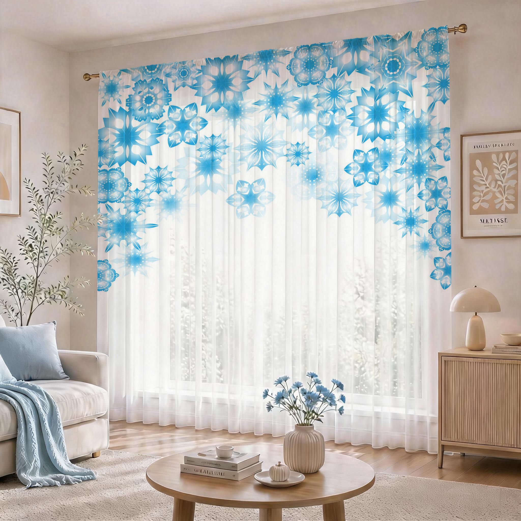 Blue Star Modern Gradient Shee - Home Office Rate avaliação e preço