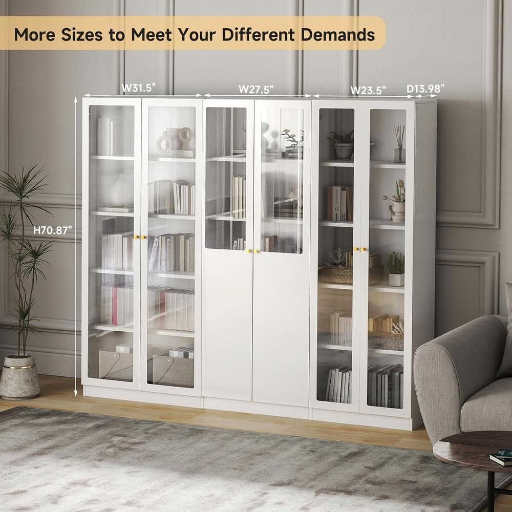 70.87 Tall Metal Bookshelf, 5- - Home Office Free avaliação e preço