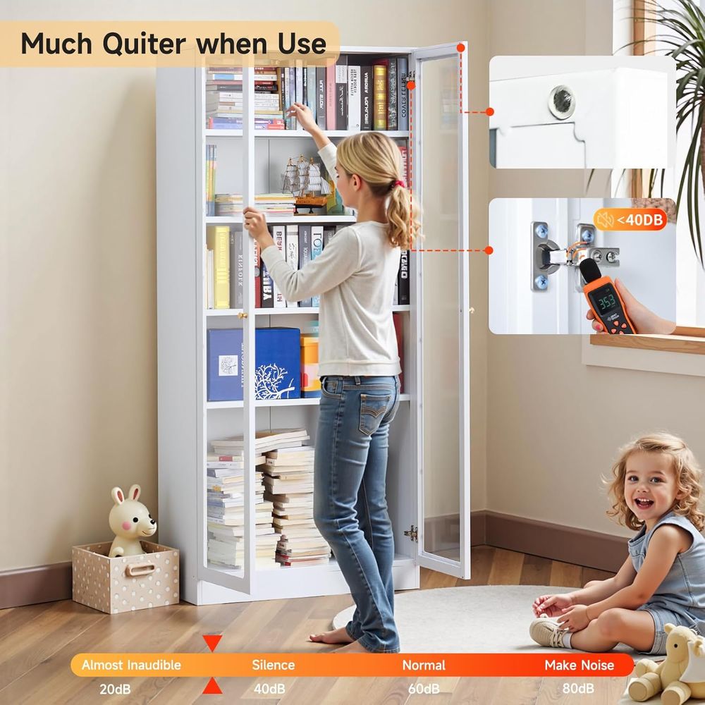 70.87 Tall Metal Bookshelf, 5- - Home Office Free avaliação e preço