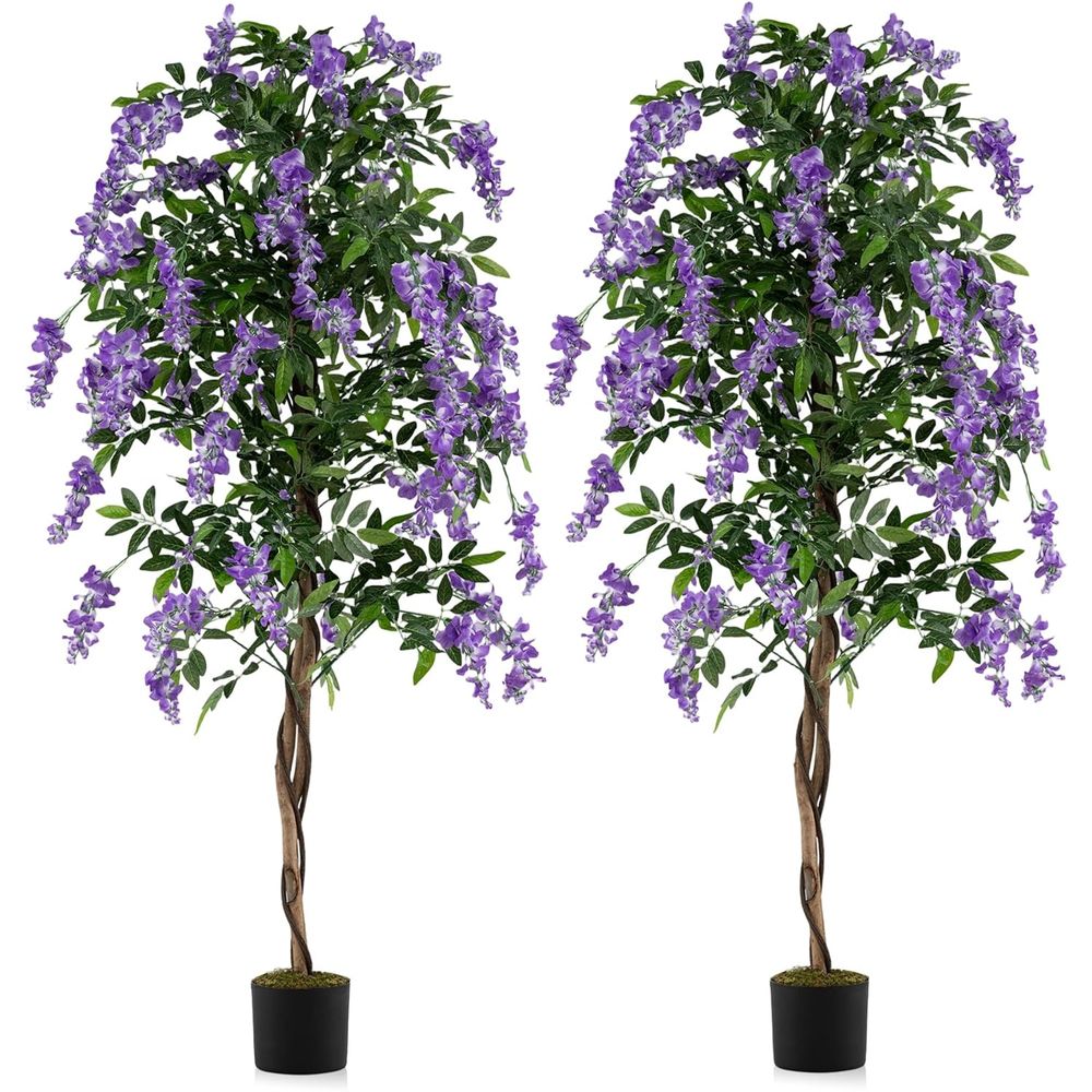 2 Pack Artificial Wisteria Tre - Home Office Depot avaliação e preço