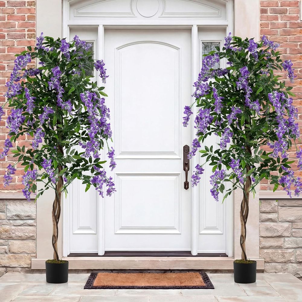 2 Pack Artificial Wisteria Tre - Home Office Depot avaliação e preço