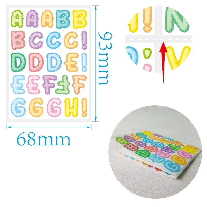 450pcs 5sheet Kids Capital Let - Home Office Quotes avaliação e preço