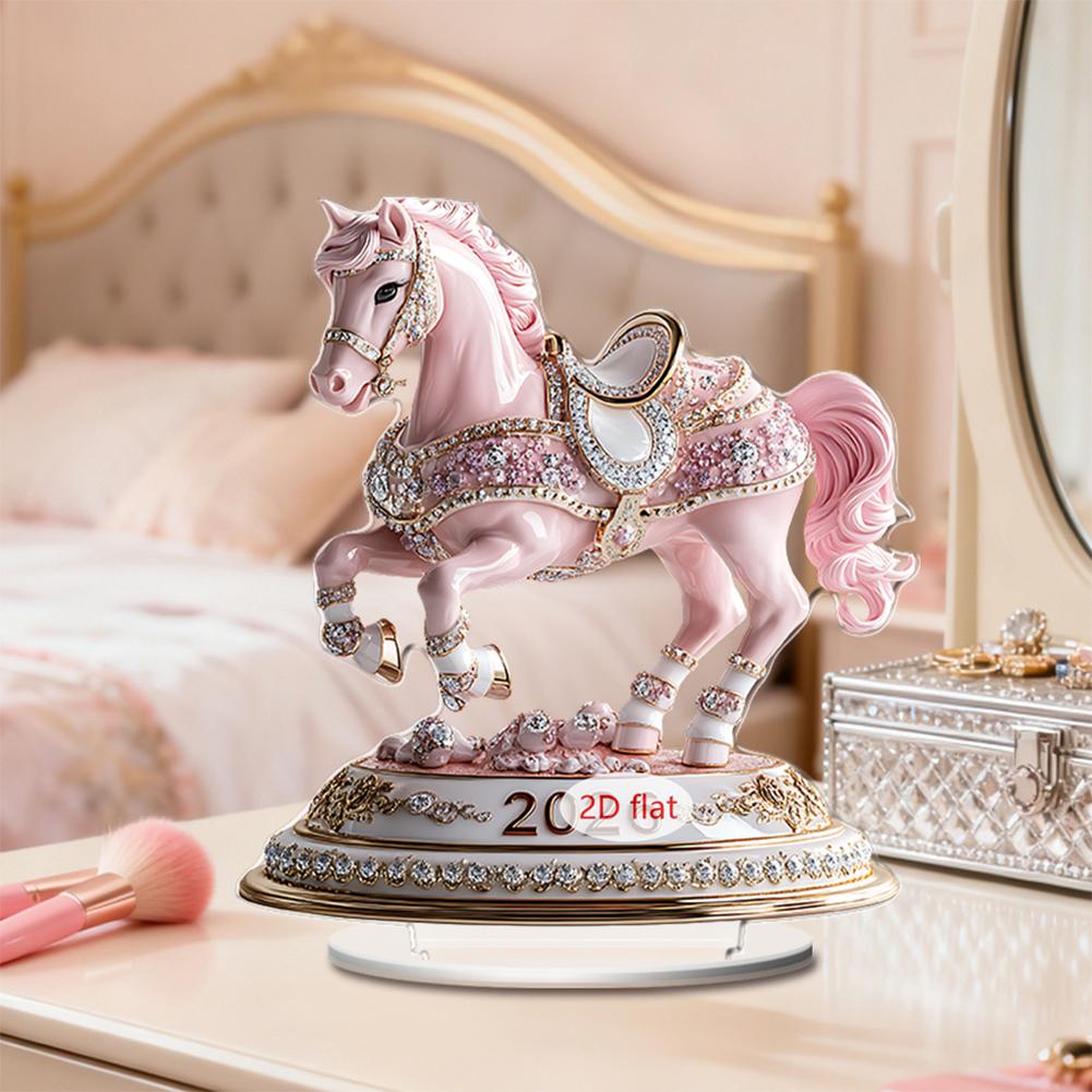 2D Horse Acrylic Desktop Decor - Home Office Holidays 2026 avaliação e preço