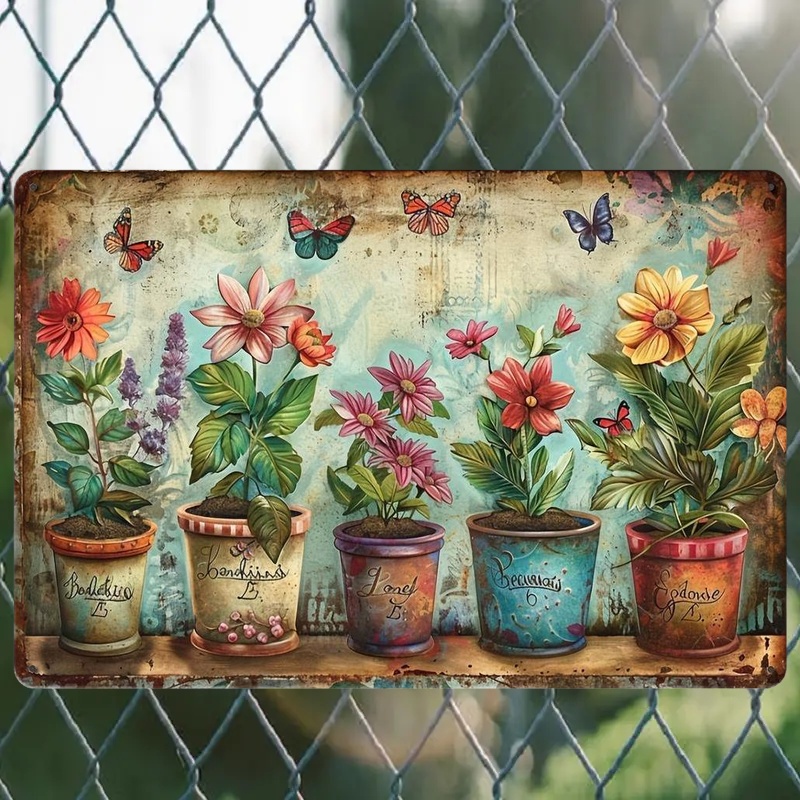 Charming Vintage Garden Metal  - Home Office Depot avaliação e preço