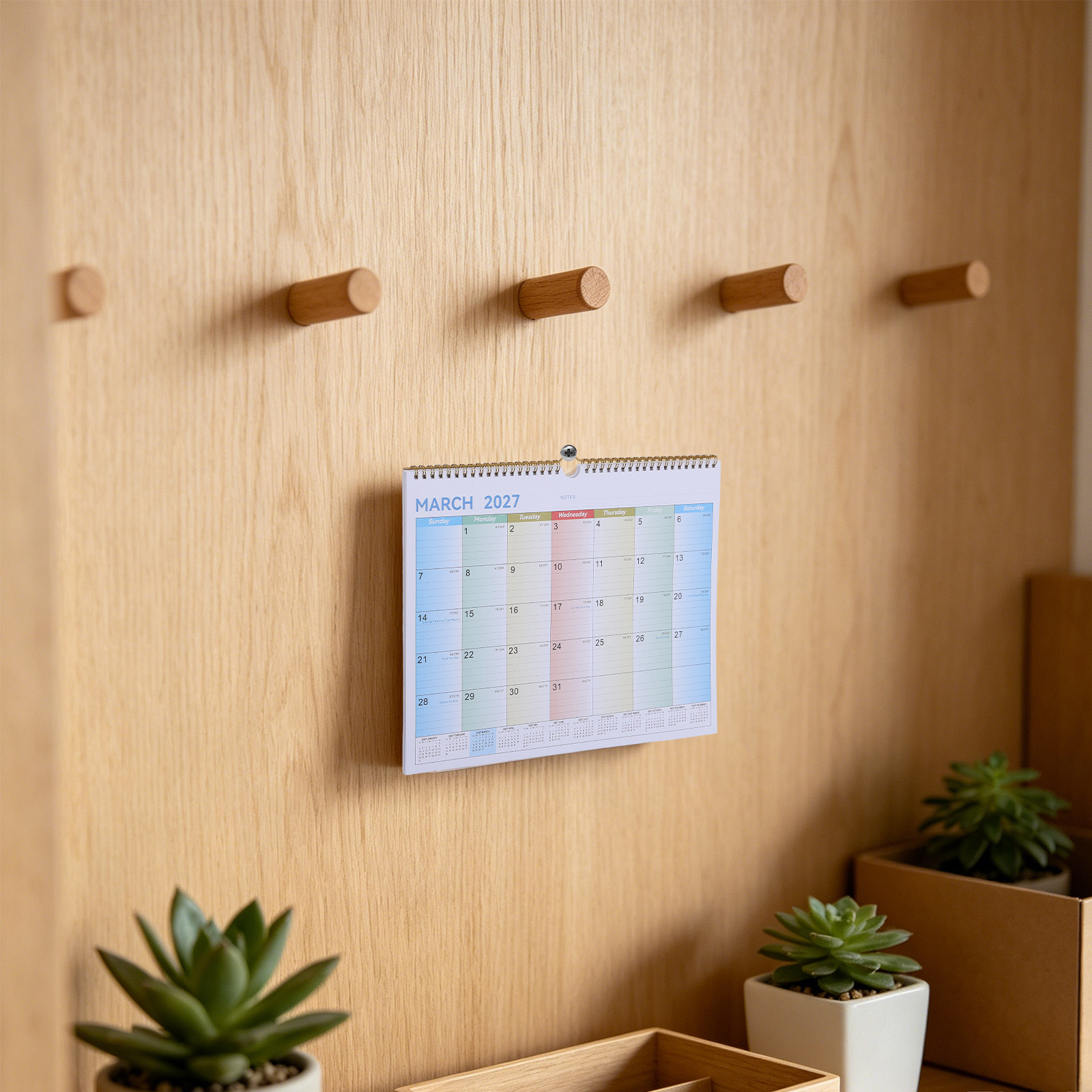 Large Wall Calendar 2026-2027  - English Home Office avaliação e preço