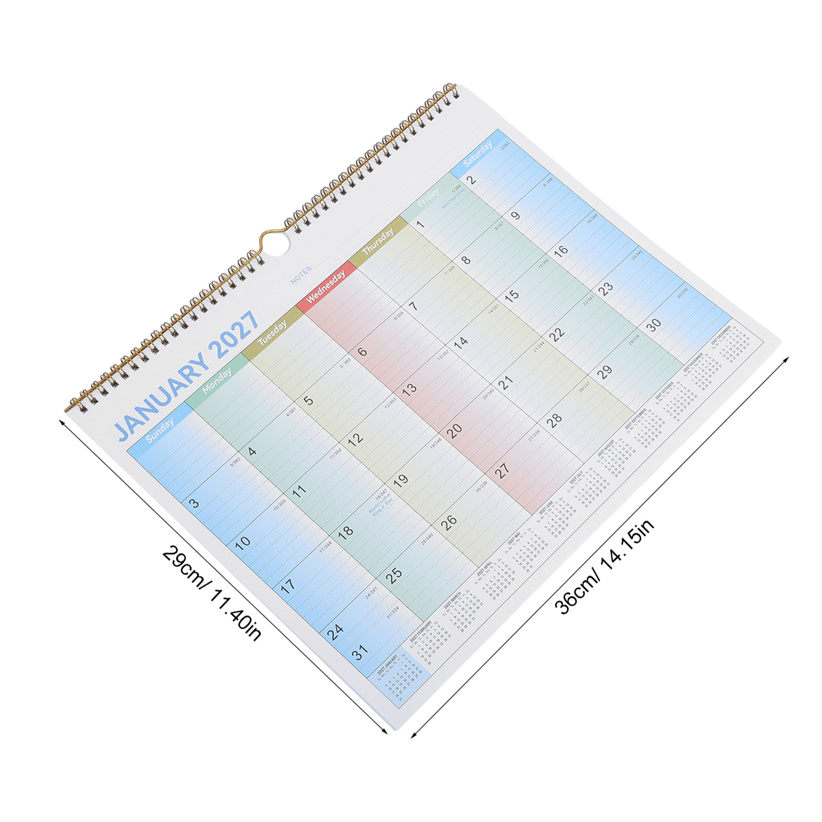 Large Wall Calendar 2026-2027  - English Home Office avaliação e preço