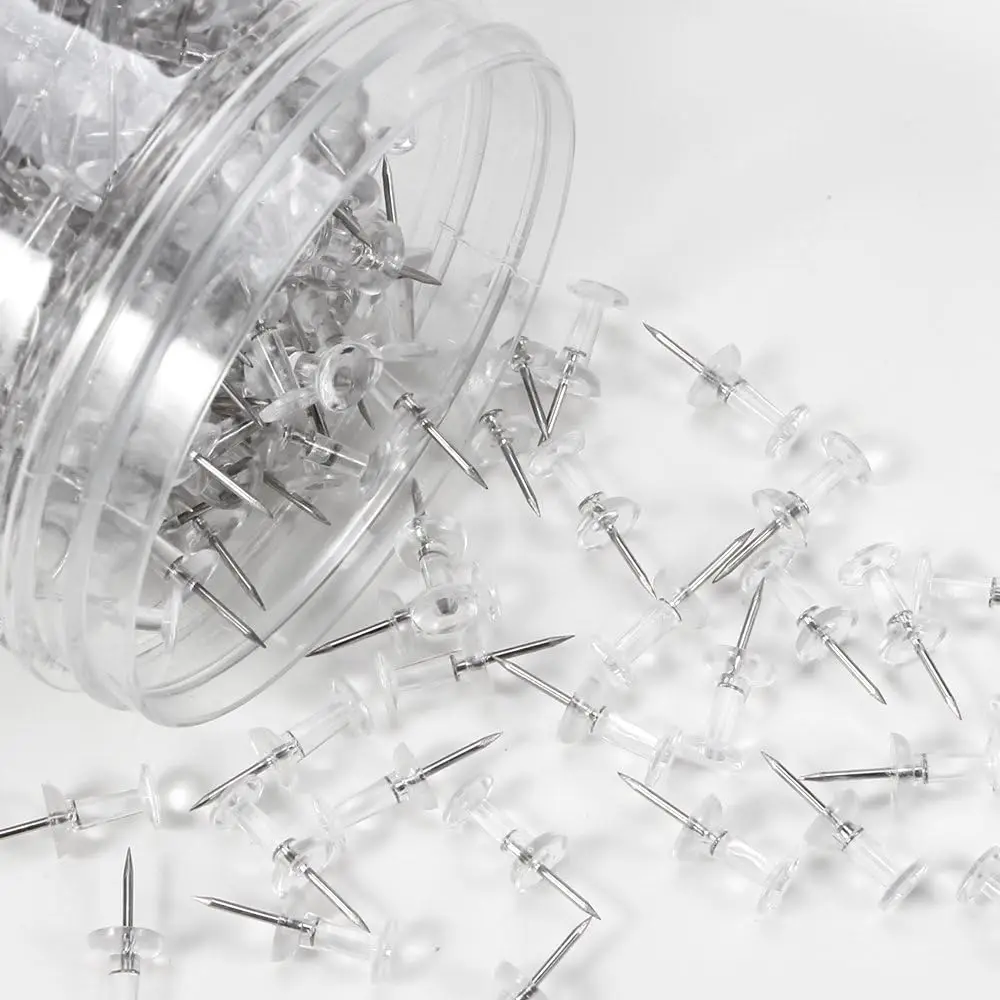 600 Clear Plastic Head Steel P - Home Office Head avaliação e preço