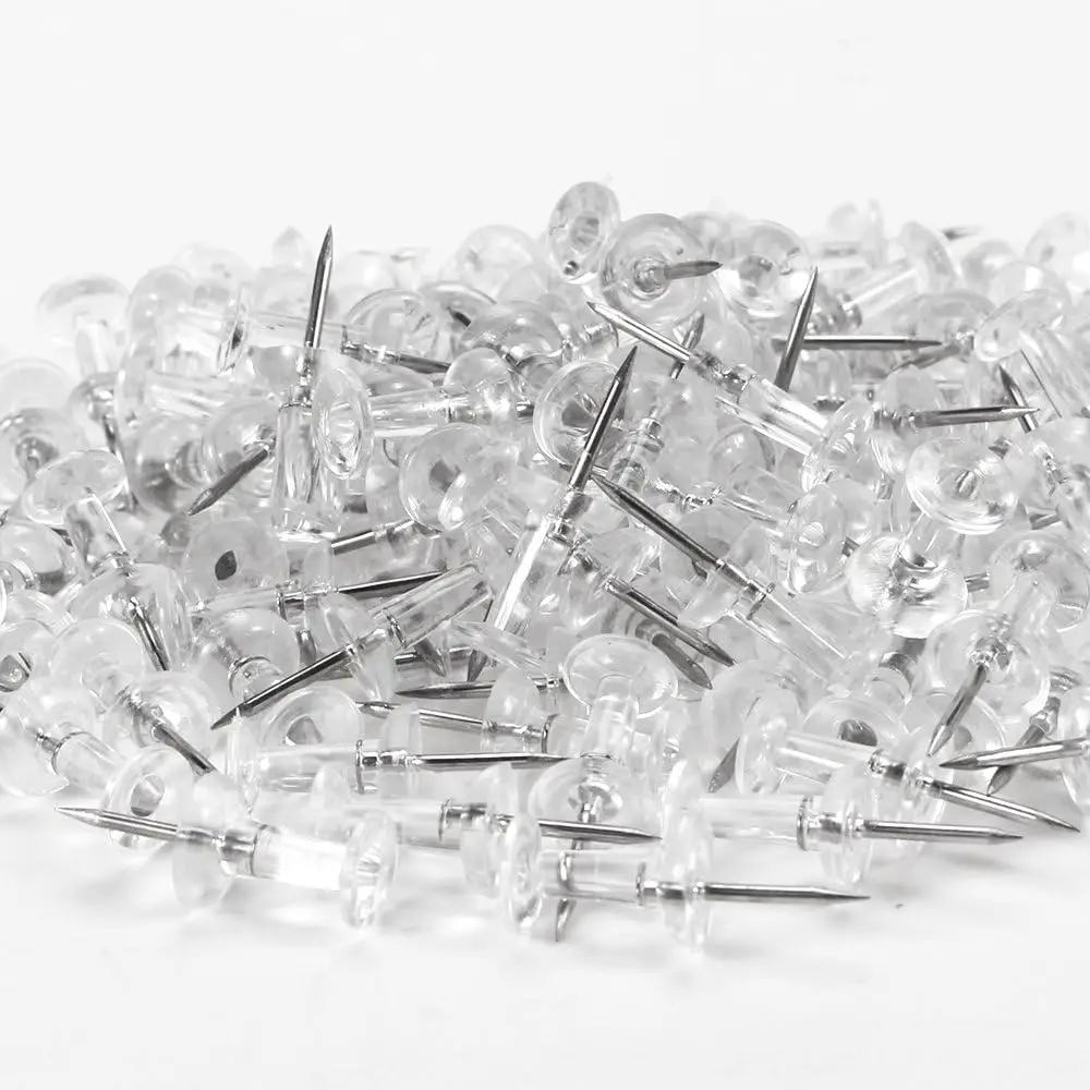 600 Clear Plastic Head Steel P - Home Office Head avaliação e preço