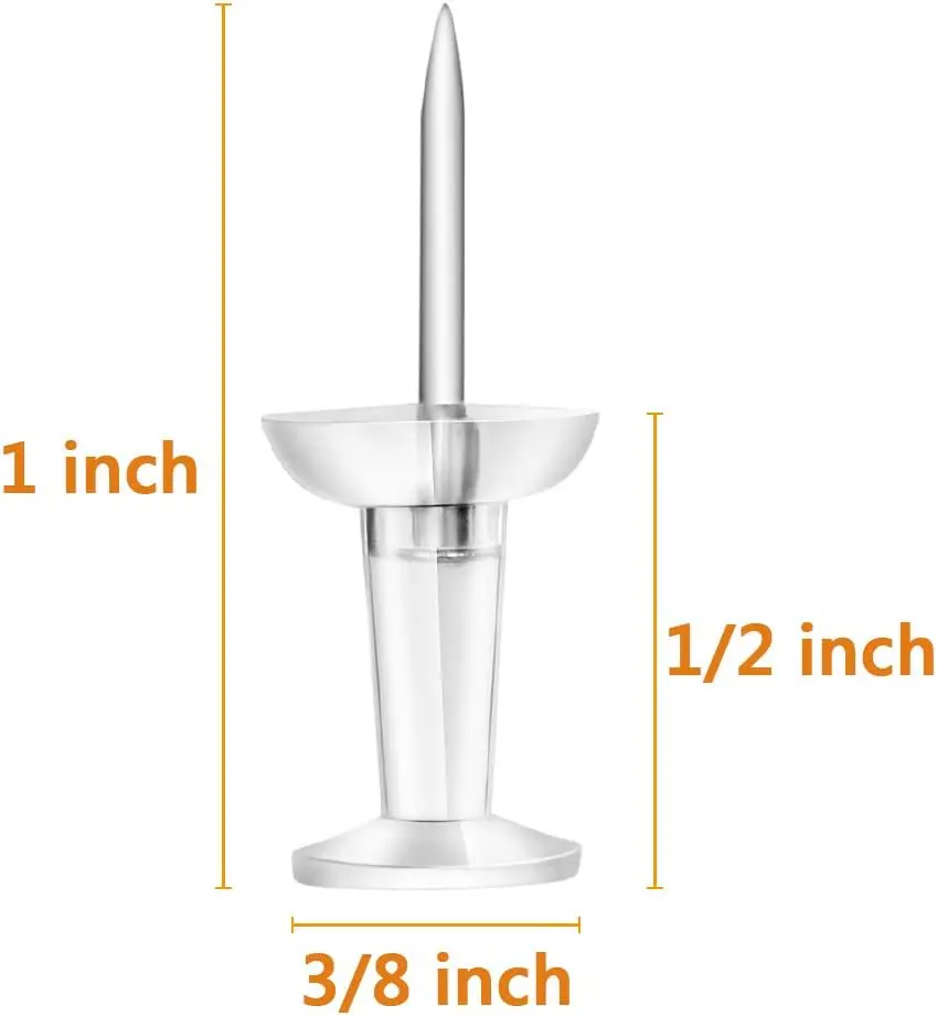600 Clear Plastic Head Steel P - Home Office Head avaliação e preço