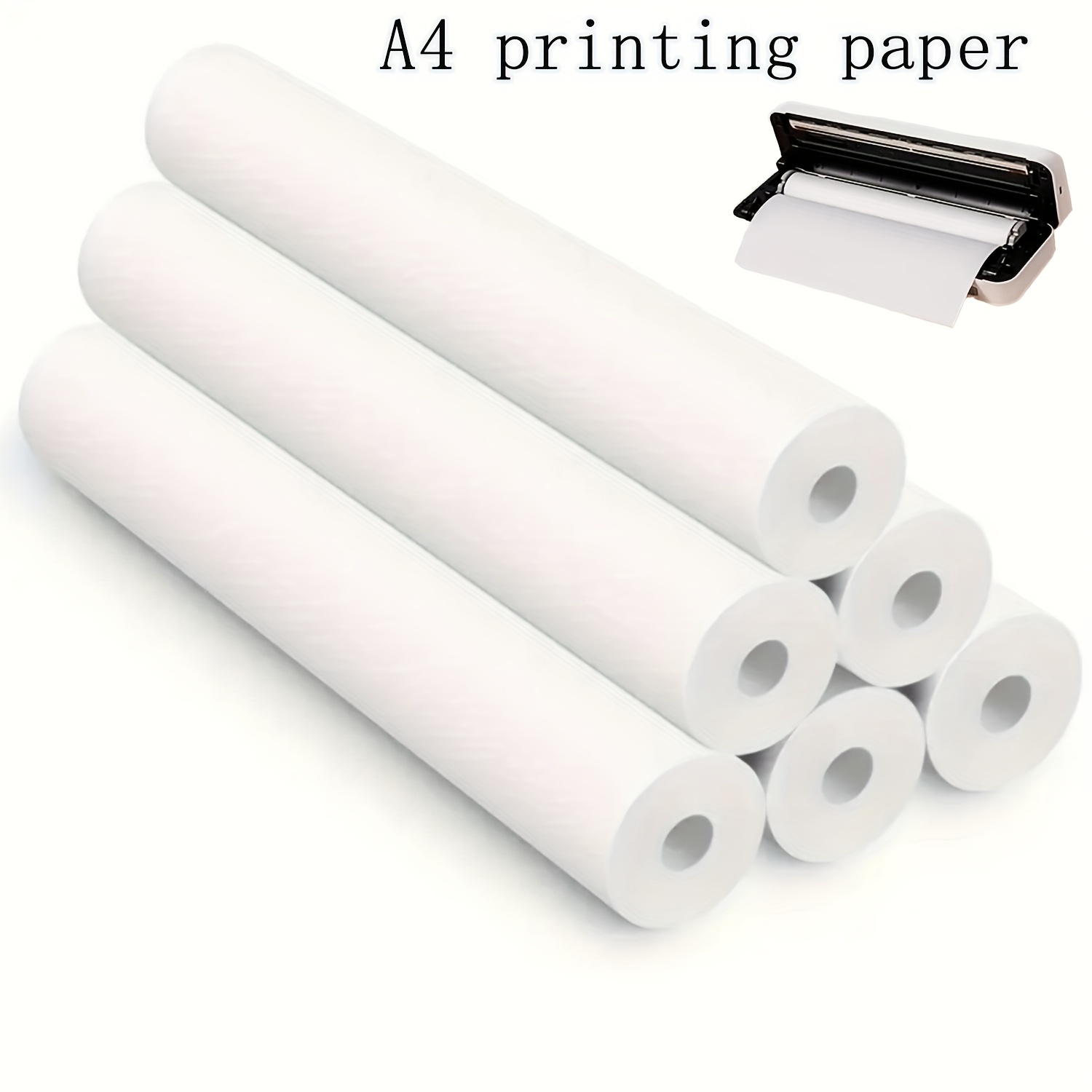 4/8 Rolls A4 Quick-Dry Thermal - Home Office Printer avaliação e preço