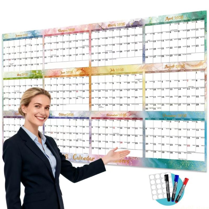 2026 Double Sided Erasable Cal - Home Office With View avaliação e preço