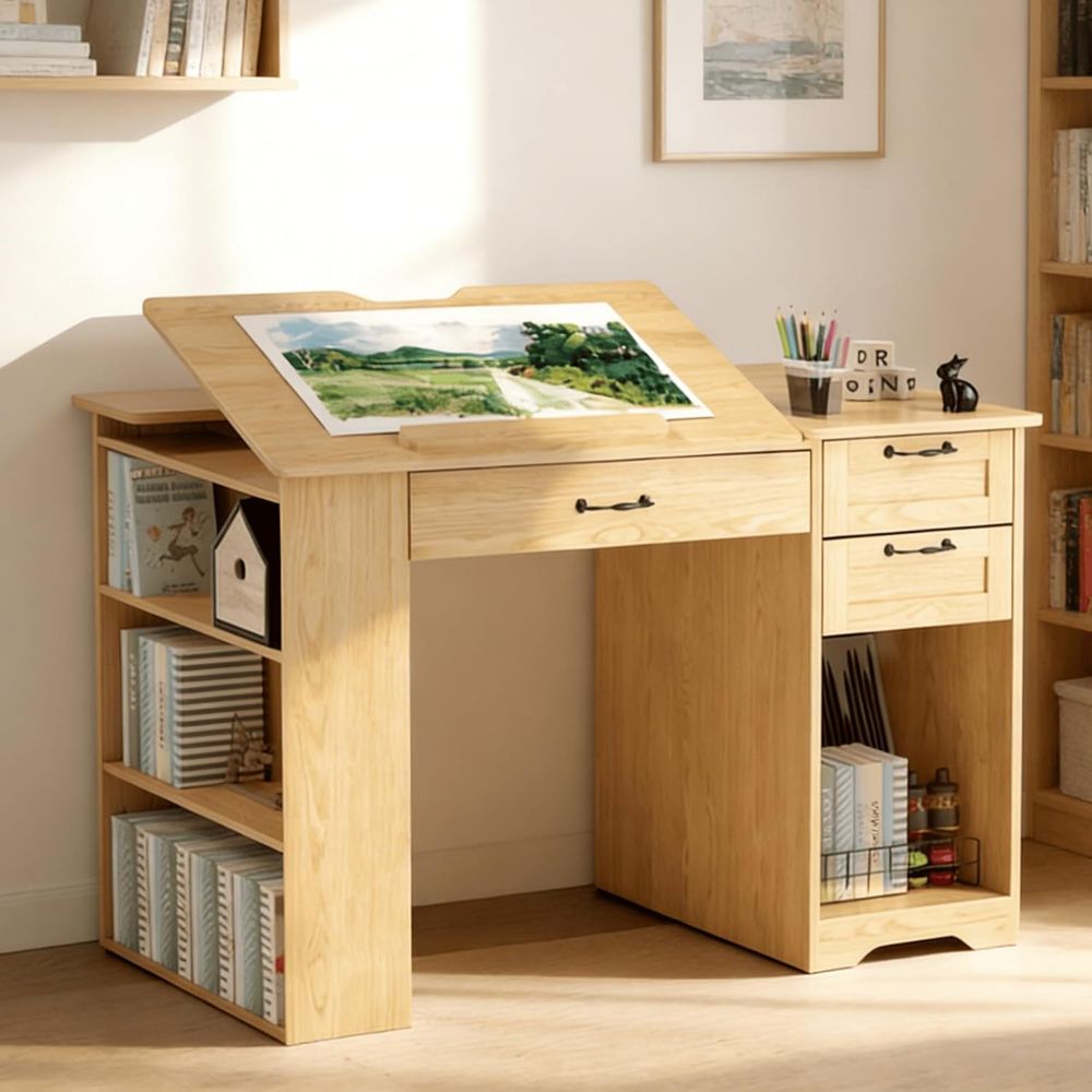 Adjustable Desk with Storage,  - Home Office Desks avaliação e preço