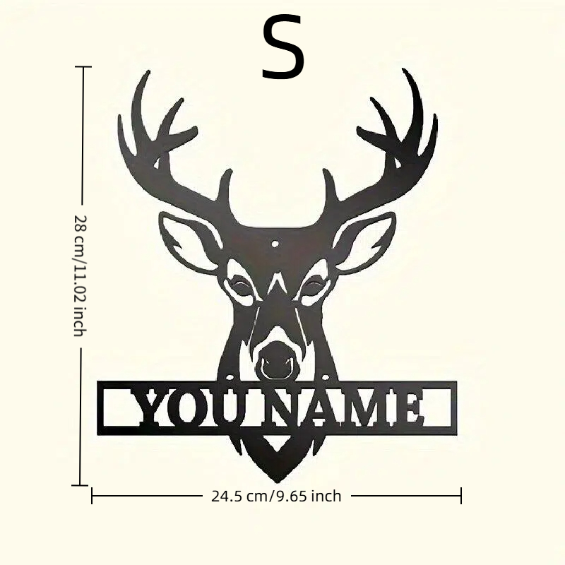 Customized Name&Elk Head Desig - Home Office Head avaliação e preço