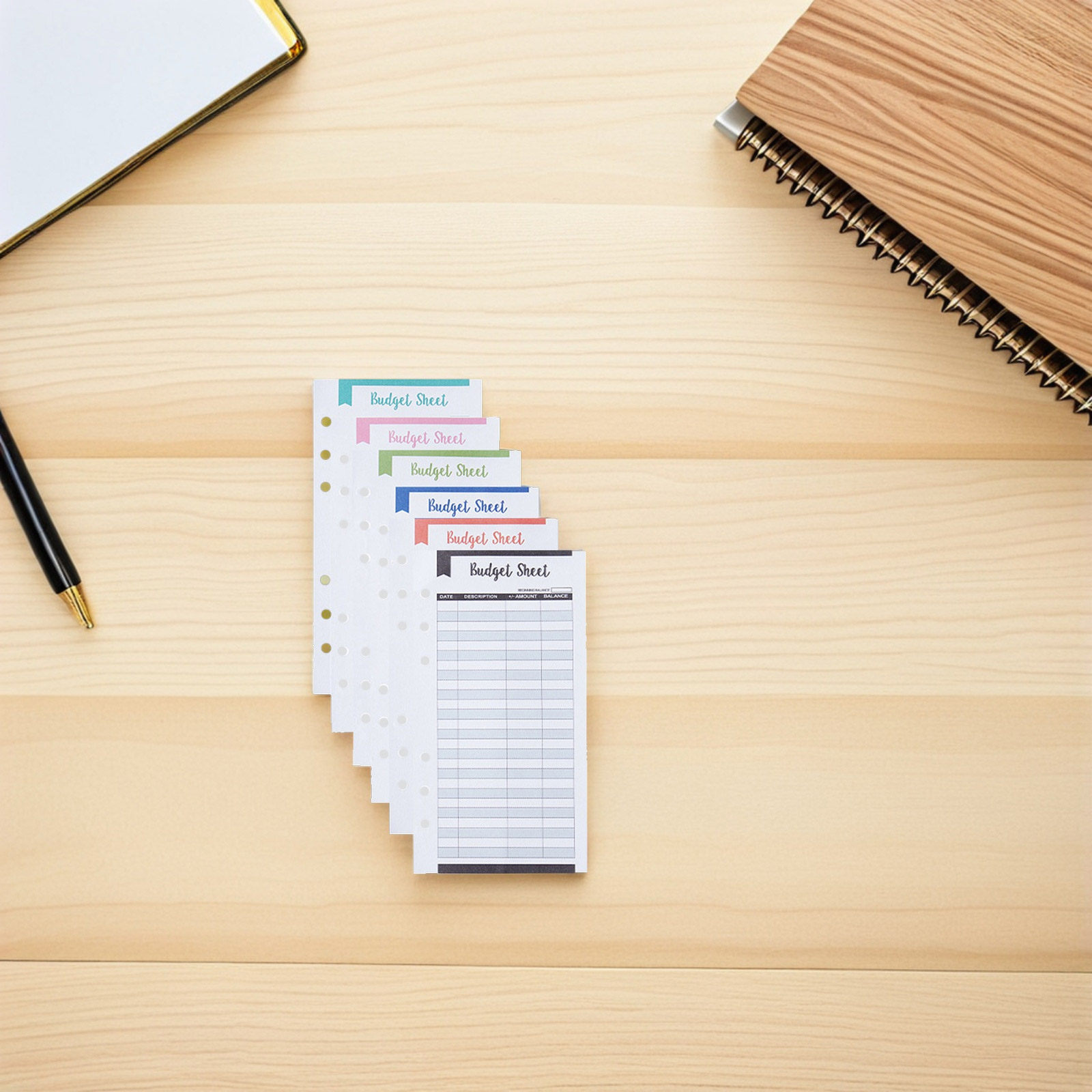 24Pcs Budget Cards Full of Ble - Home Office Budget avaliação e preço
