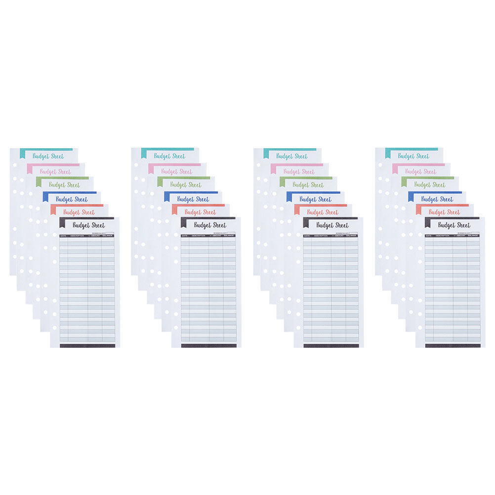 24Pcs Budget Cards Full of Ble - Home Office Budget avaliação e preço