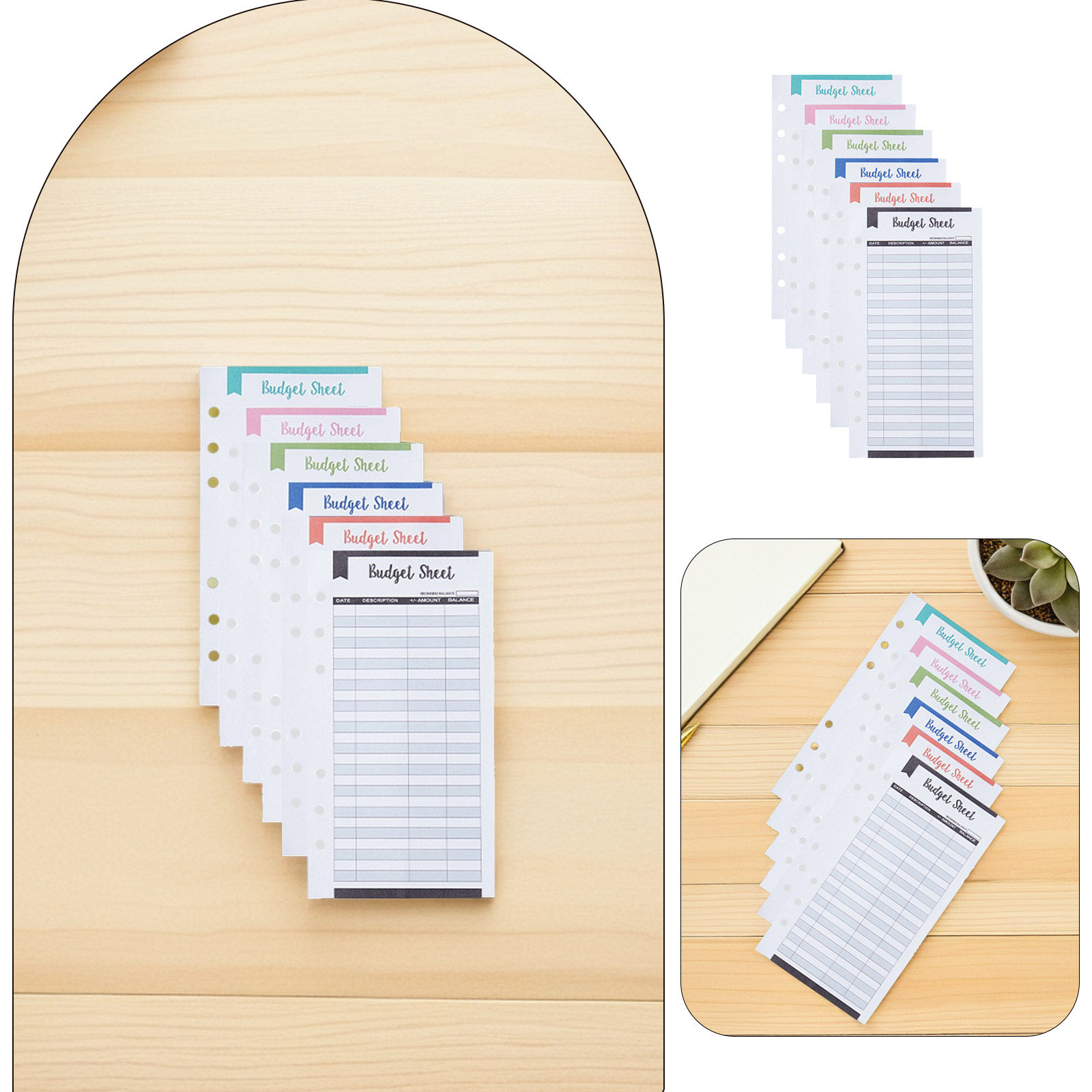 24Pcs Budget Cards Full of Ble - Home Office Budget avaliação e preço