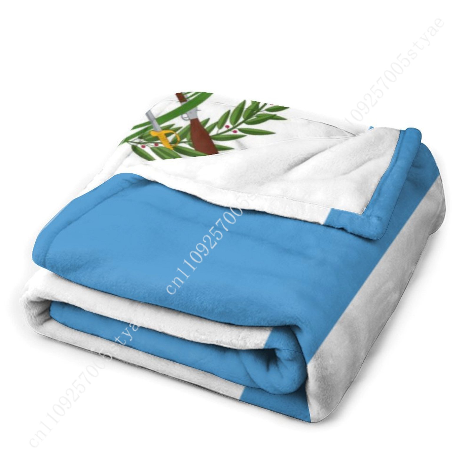 Guatemala Flag Flannel Blanket - Home Office Guatemala avaliação e preço