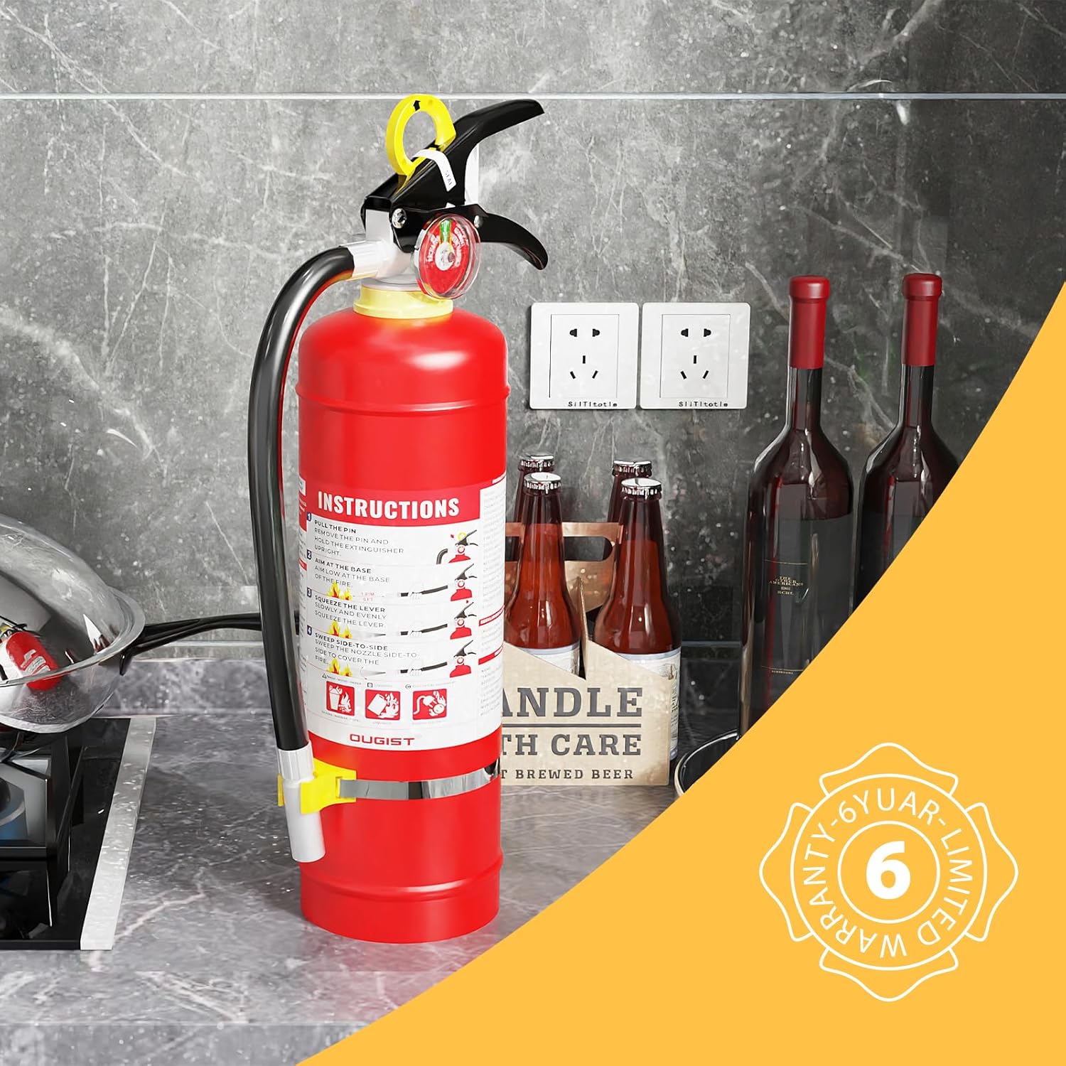 5 lb ABC Dry Chemical Fire Ext - Home Office Rate avaliação e preço