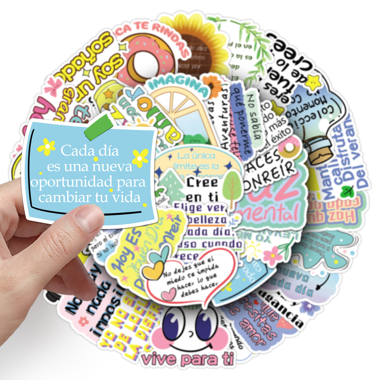 10/50Pcs Spanish Motivational  - Home Office Quotes avaliação e preço
