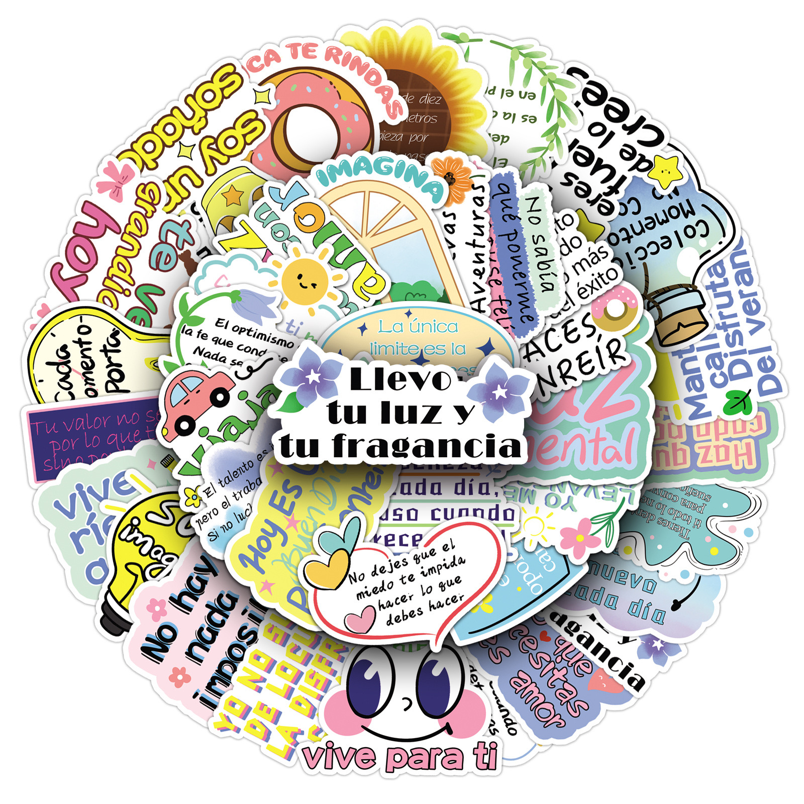10/50Pcs Spanish Motivational  - Home Office Quotes avaliação e preço