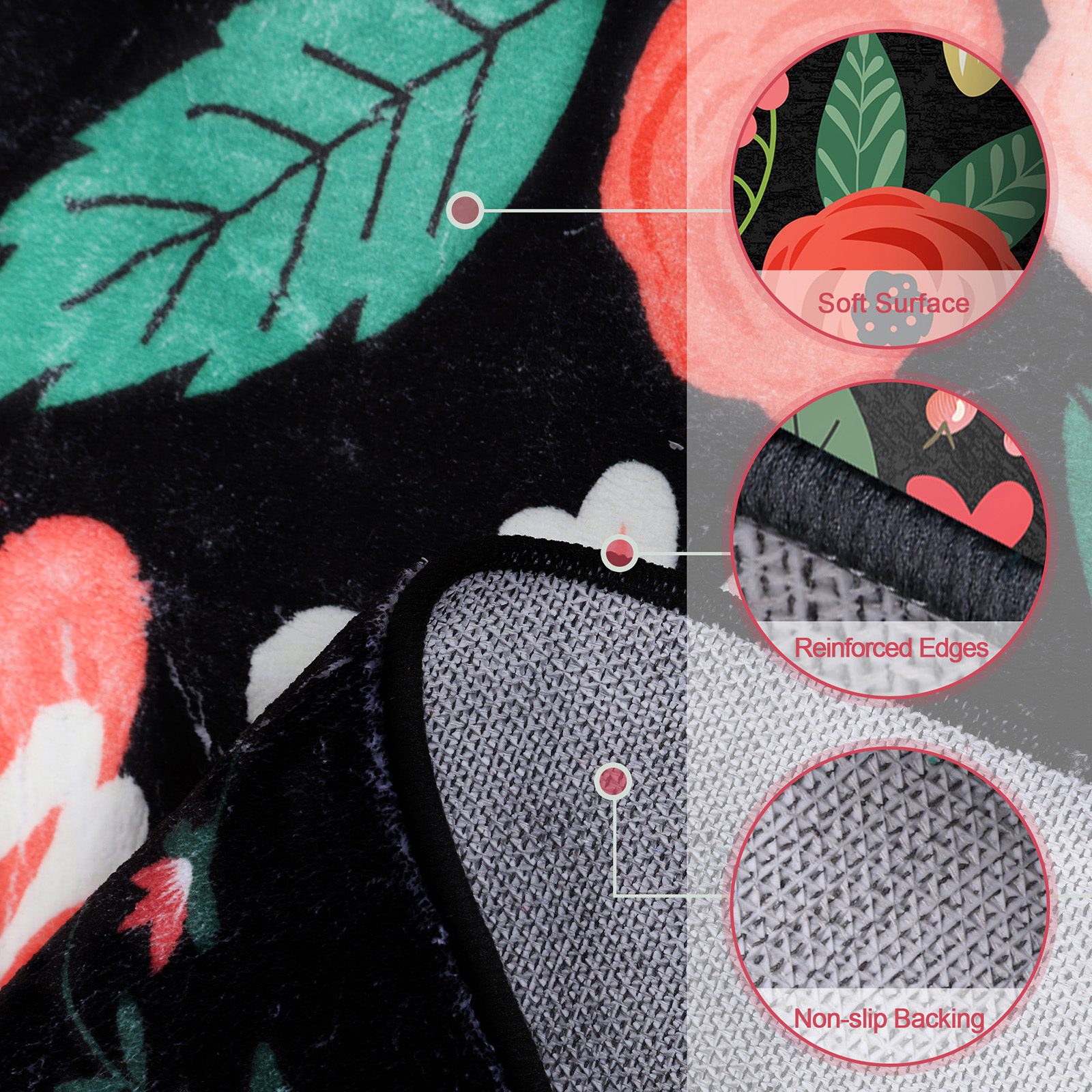 8' X 10' Area Rug Boho Washabl - Home Office X Post avaliação e preço