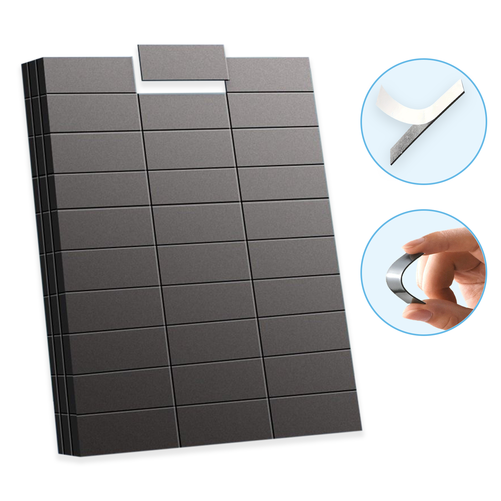 90 Pcs/Set Flexible Self-Adhes - Whiteboard Magnetic avaliação e preço