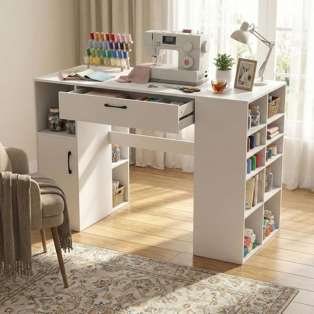 Adjustable Height Sewing Desk  - Home Office Desks avaliação e preço